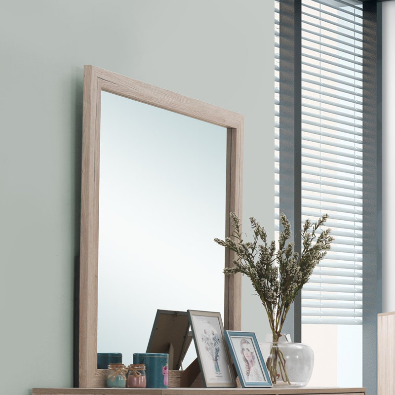 Zipcode Design™ Beckville Wood Square Dresser Mirror & Reviews Wayfair